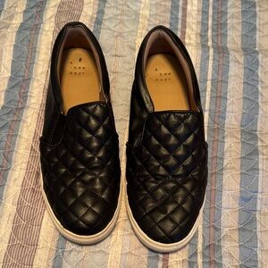A New Day Black Quilted Loafers